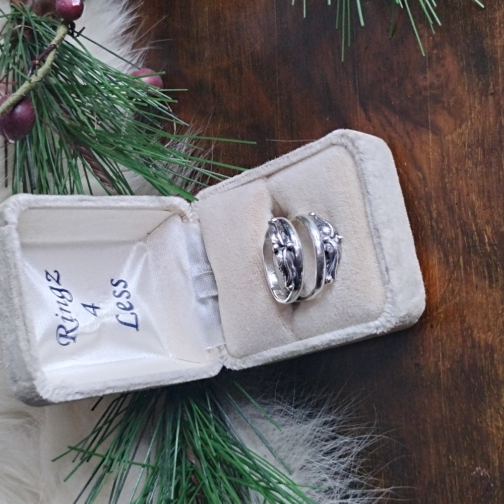 Hand Crafted Silver Leaf Ring - image 1